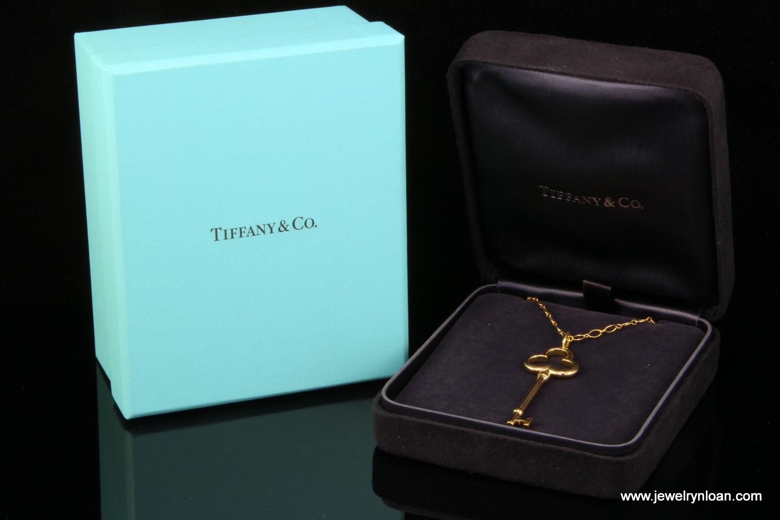 Tiffany & Co. Key Pendant Necklace