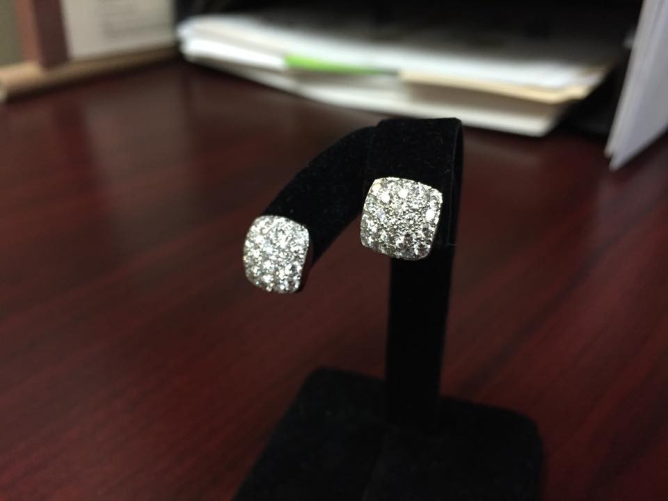 Carelle 18k Gold Diamond Earrings - $3,000