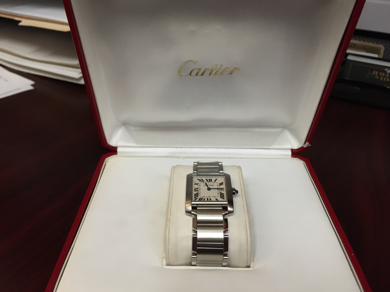 Cartier Tank Francaise with Box - $2000