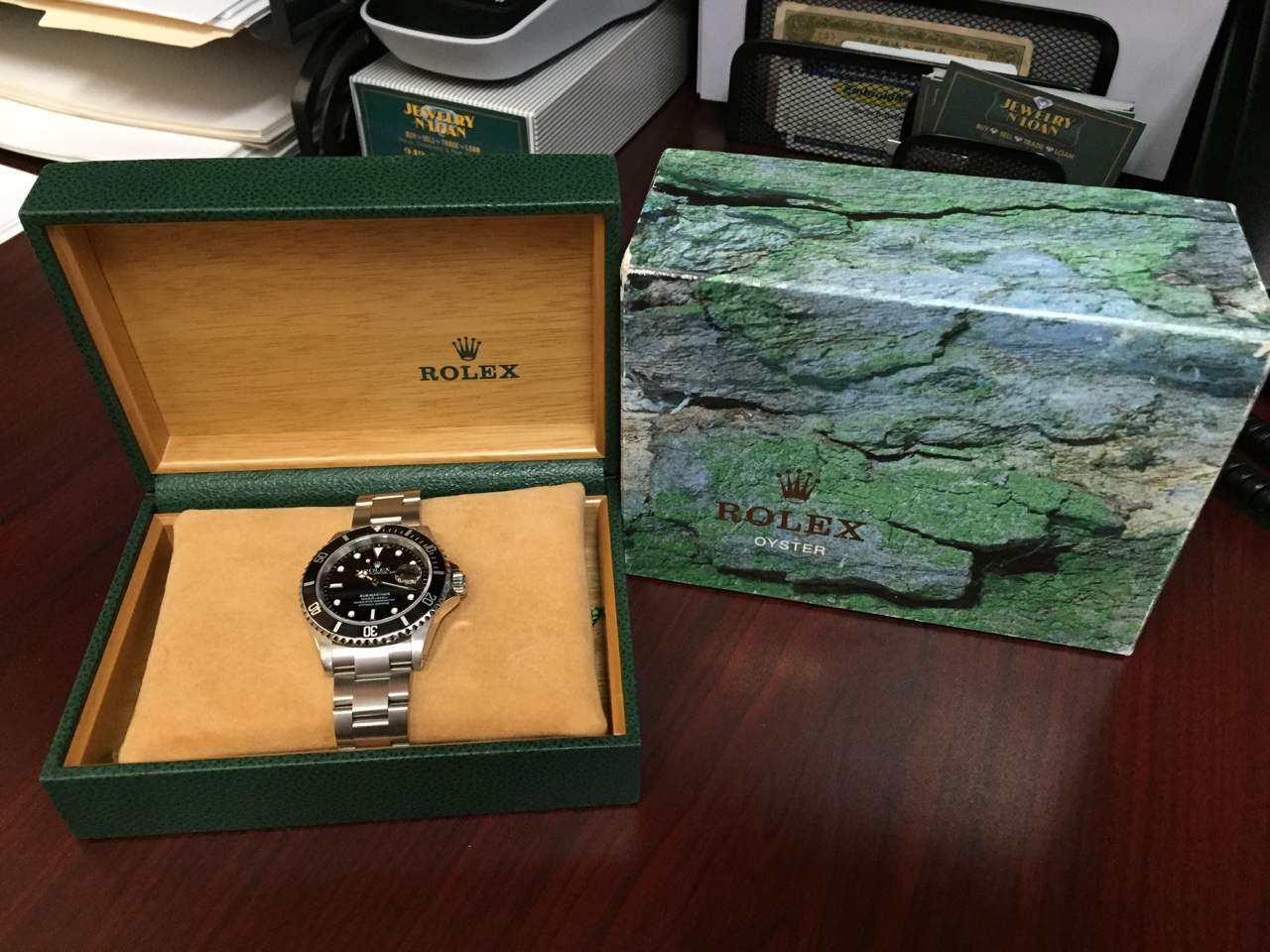 rolex submariner box and papers