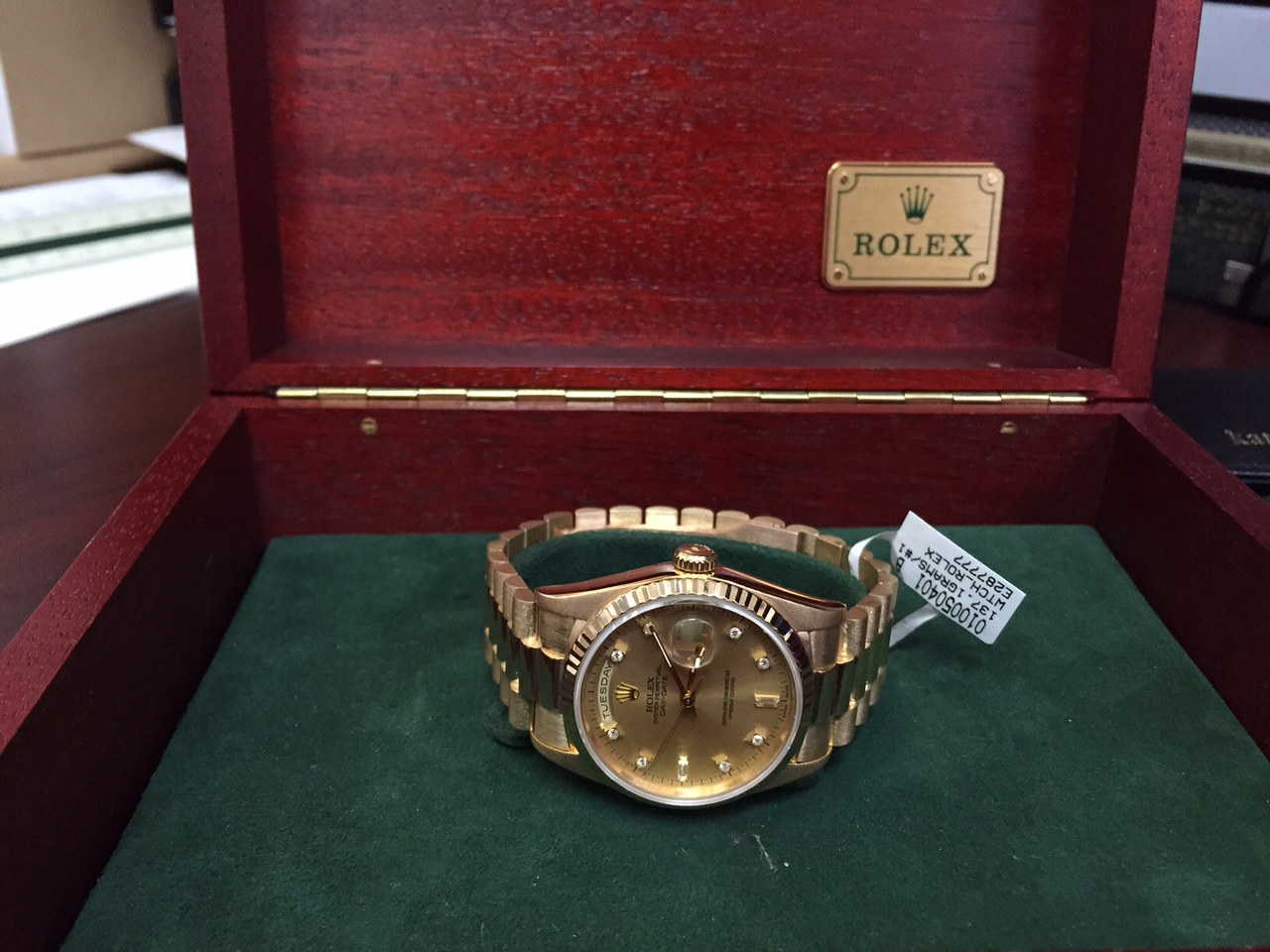 Rolex President Diamond Day-Date - $11,000