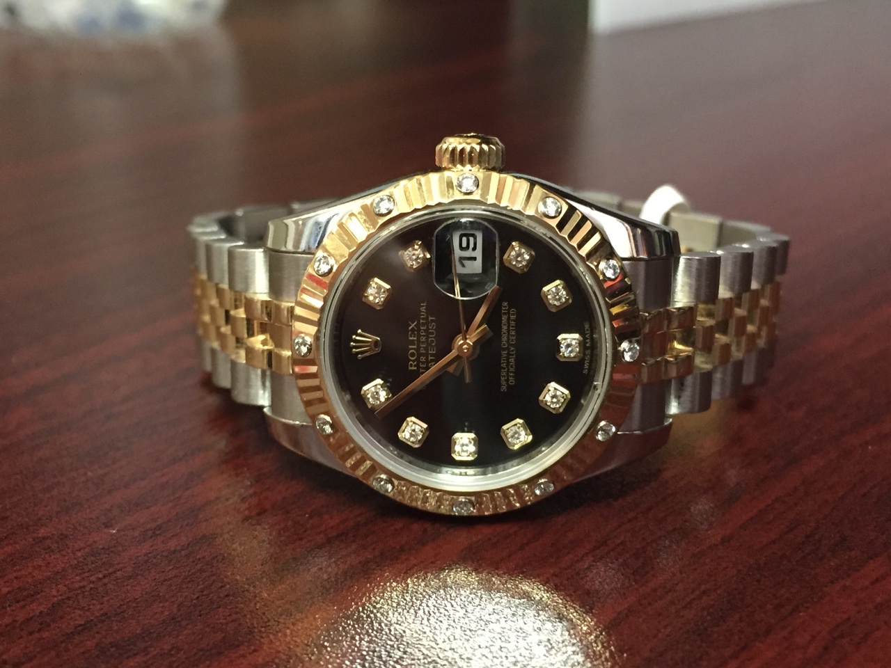 Rolex Datejust Two-Tone with Diamonds - $7,000