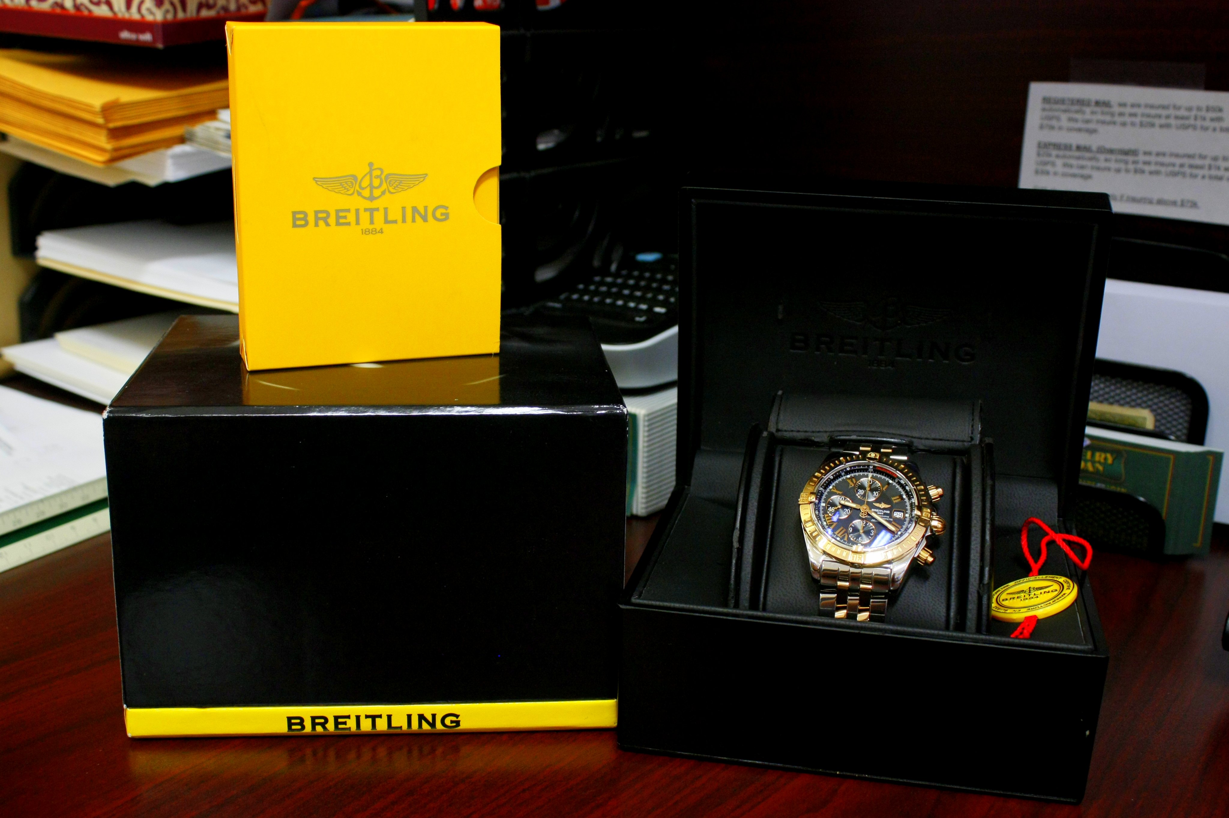 Breitling Rose Gold Chronomat Evolution - $5,200