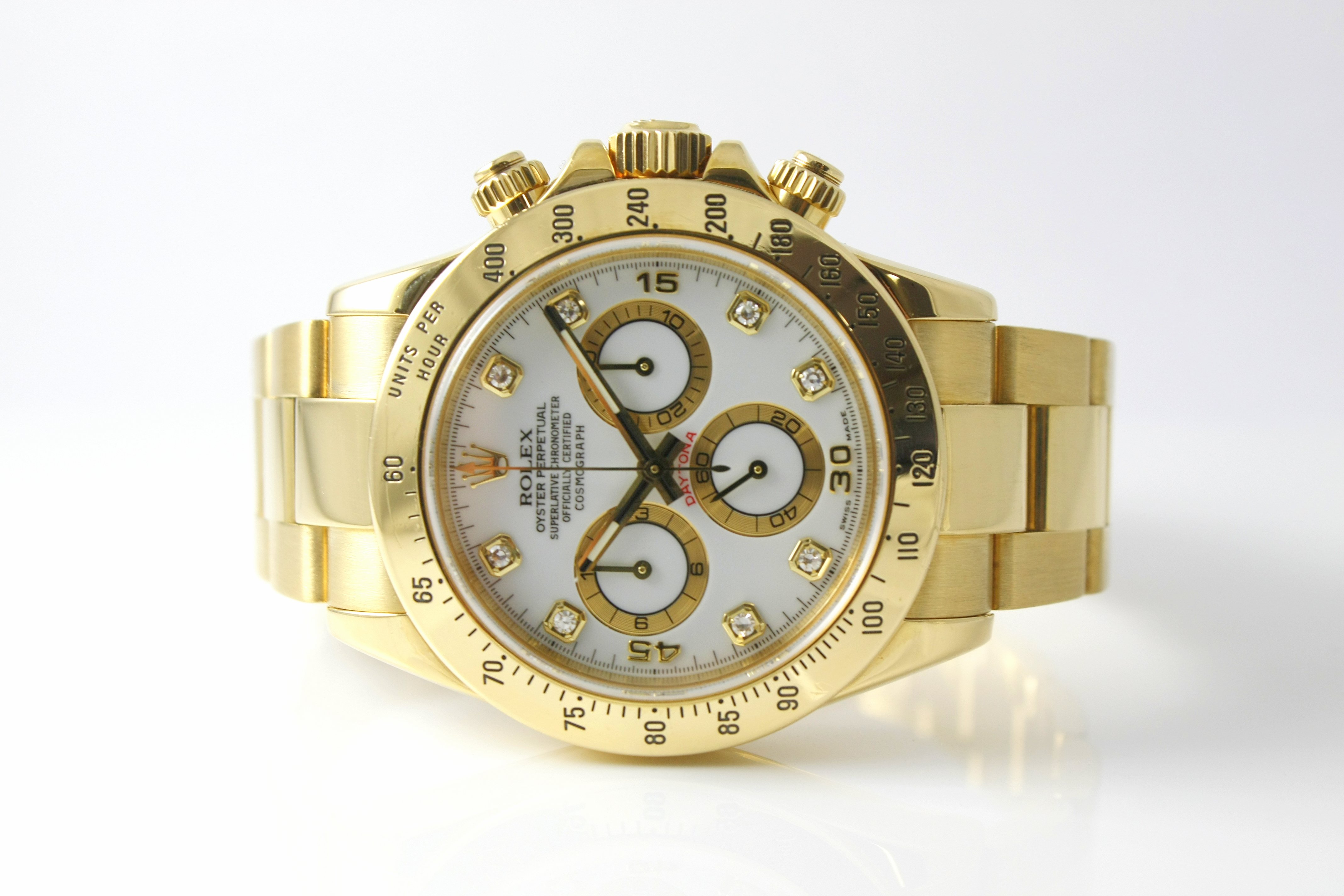 Rolex 18k Yellow Gold Daytona with Diamonds - $26,000