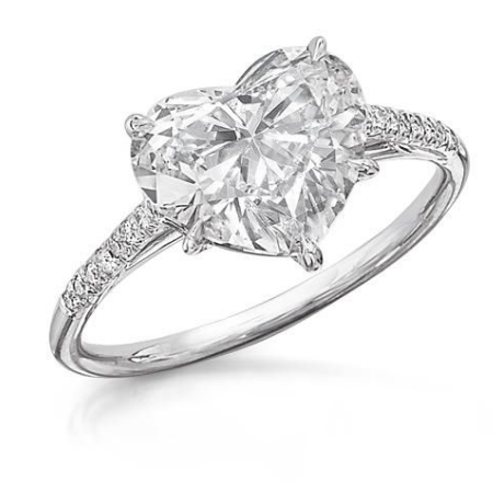 heart shaped diamond ring